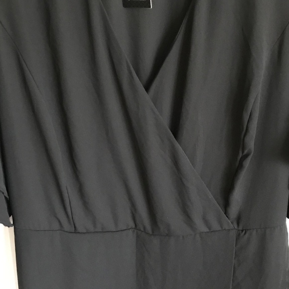 CITY CHIC Maxi Dress Flutter Me Black Ruffle Sleeves & Hem Women’s Plus Size 16 - Picture 4 of 15